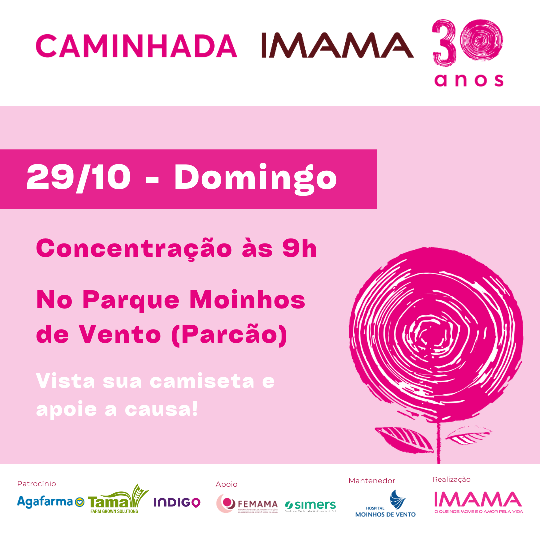 Read more about the article Caminhada Imama 30 anos une a sociedade pela saúde da mama